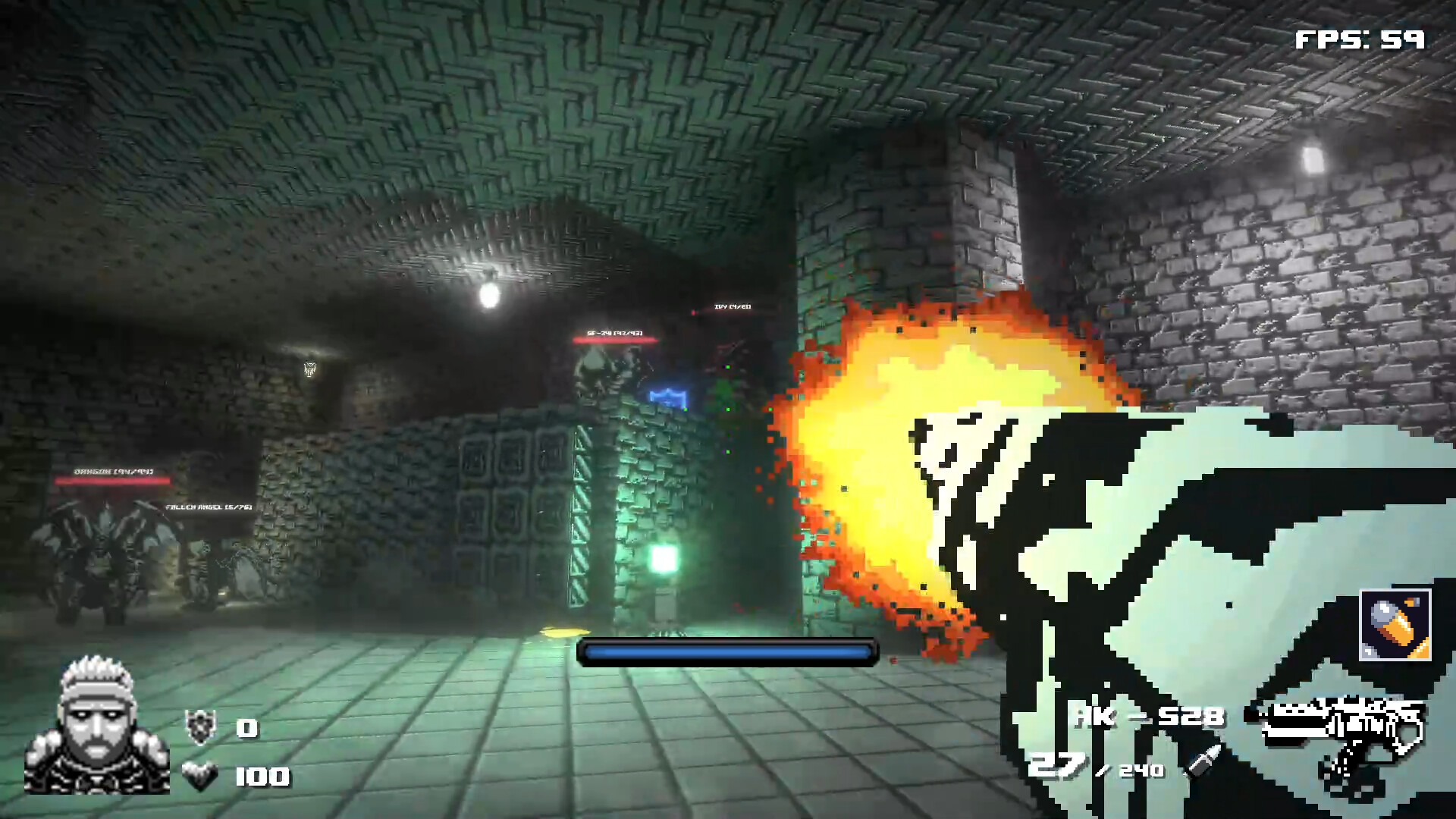 #3. Doomed Hell 64: FPS Dungeon Crawler (Steam) Podle: Hard Shark Games
