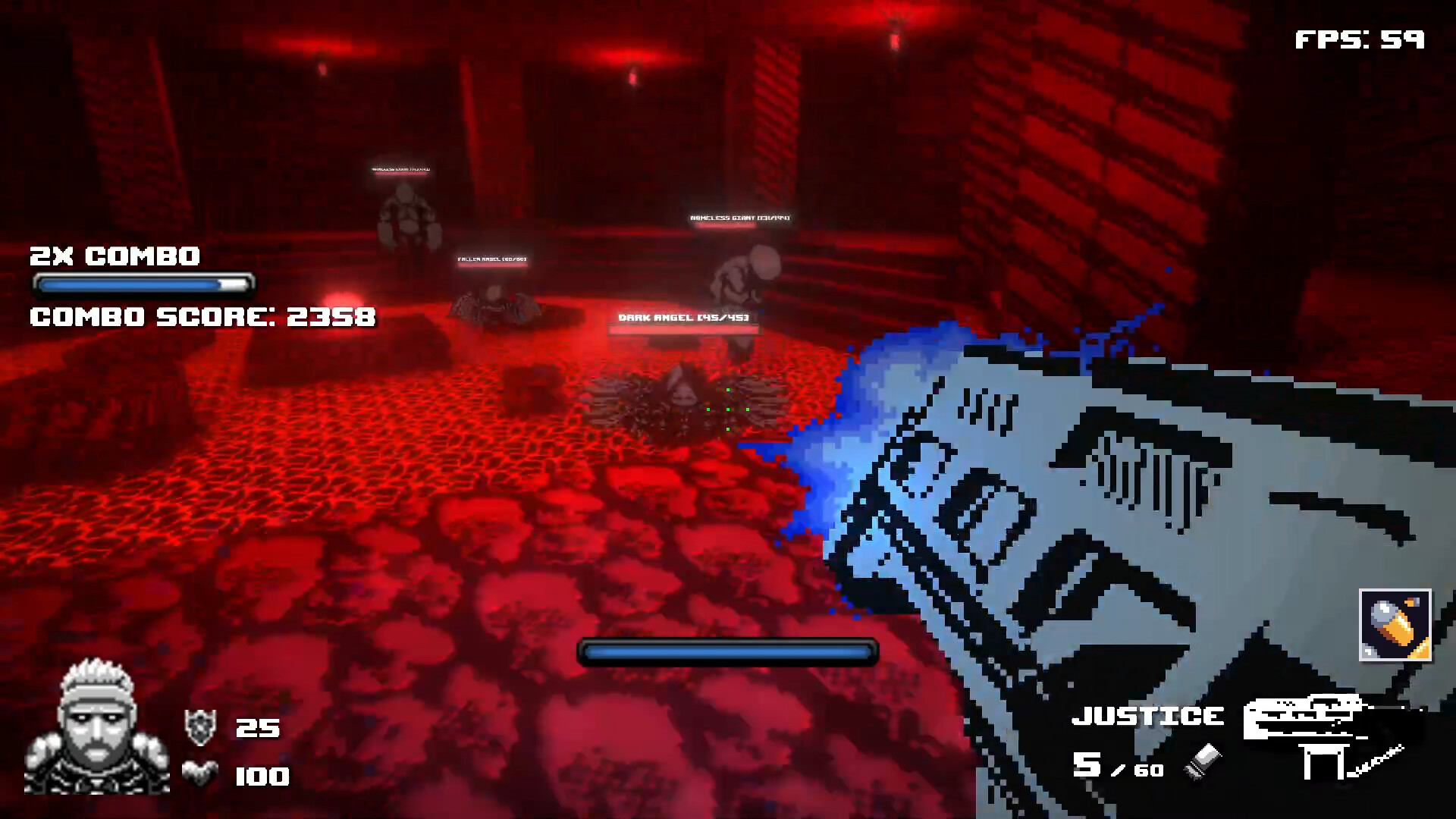 #1. Doomed Hell 64: FPS Dungeon Crawler (Steam) Podle: Hard Shark Games