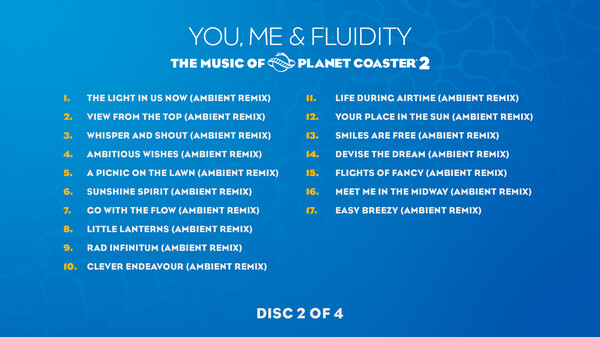 The music of Planet Coaster 2: You, me & Fluidity