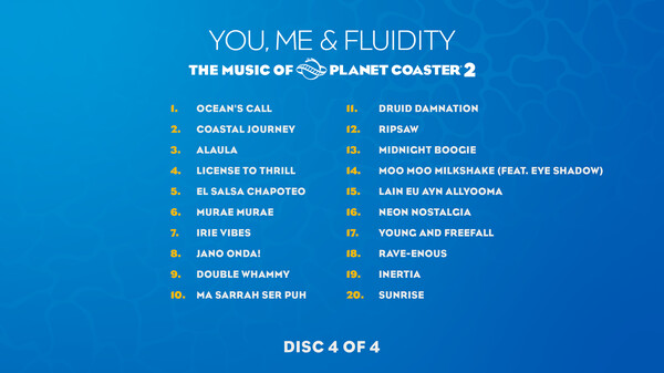 The music of Planet Coaster 2: You, me & Fluidity