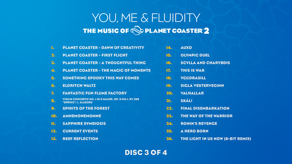 The music of Planet Coaster 2: You, me & Fluidity