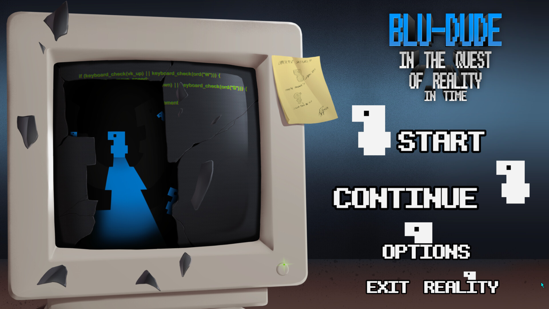 Blu-Dude In The Quest of Reality In Time screenshot #1