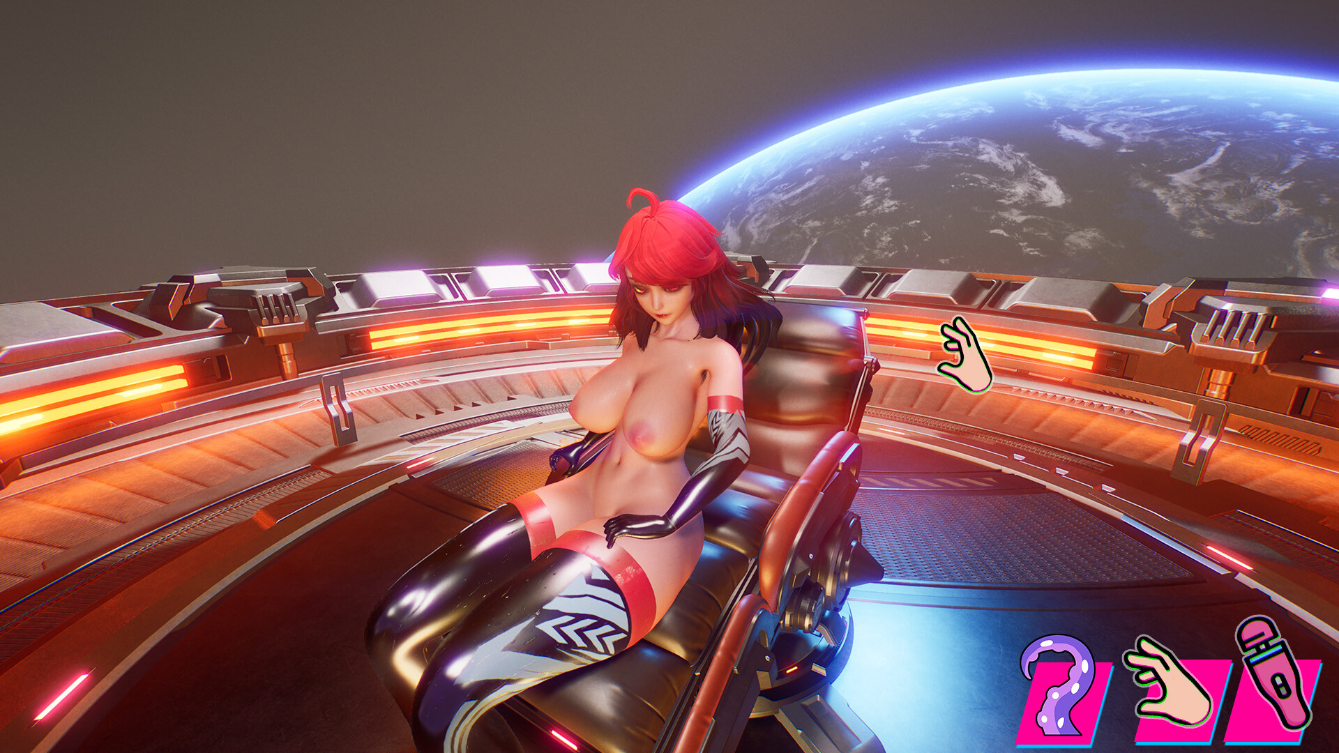Saki-chan: Track Of Fury - Massage Mode DLC scene