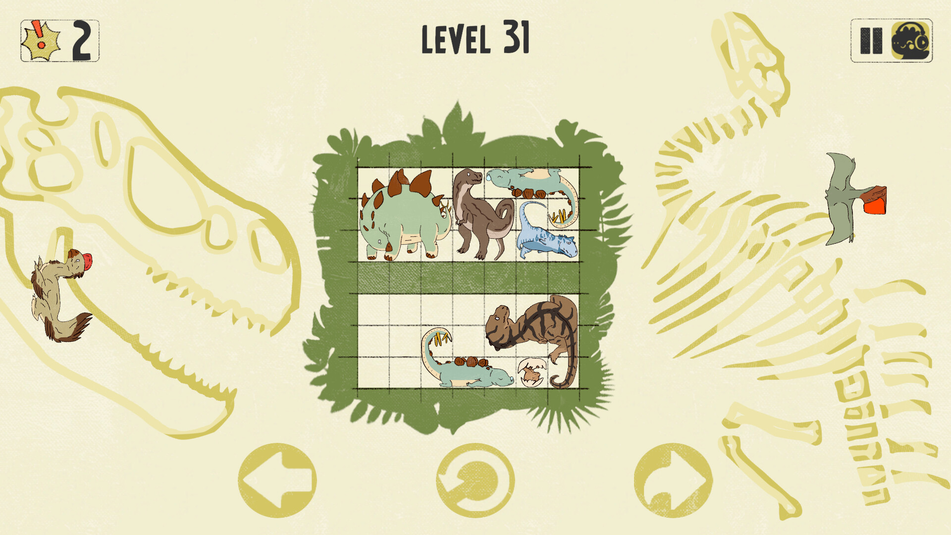 #4. Dinosaurs in Place (Steam) Podle: Clack Clack Games