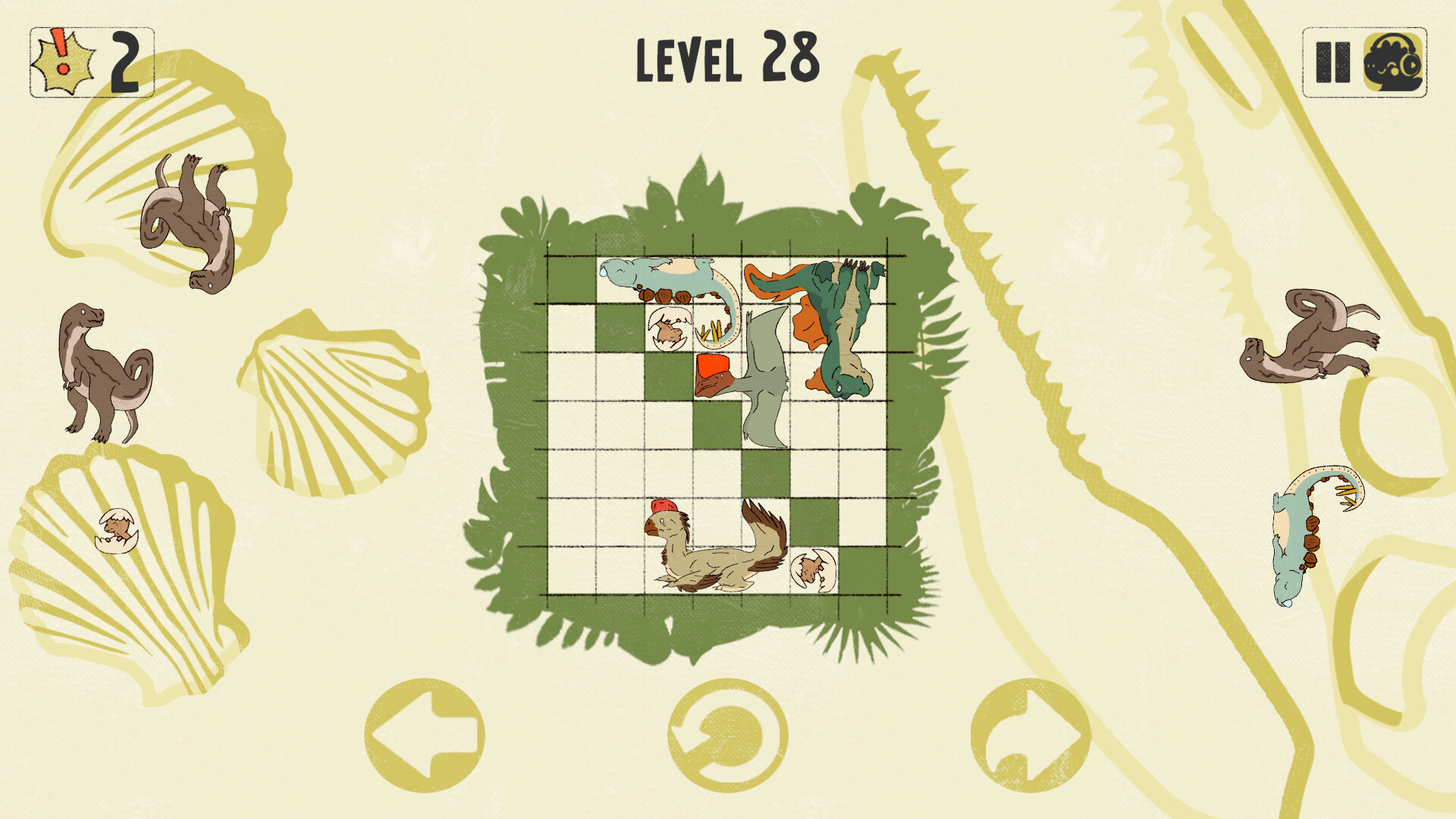 #6. Dinosaurs in Place (Steam) Podle: Clack Clack Games