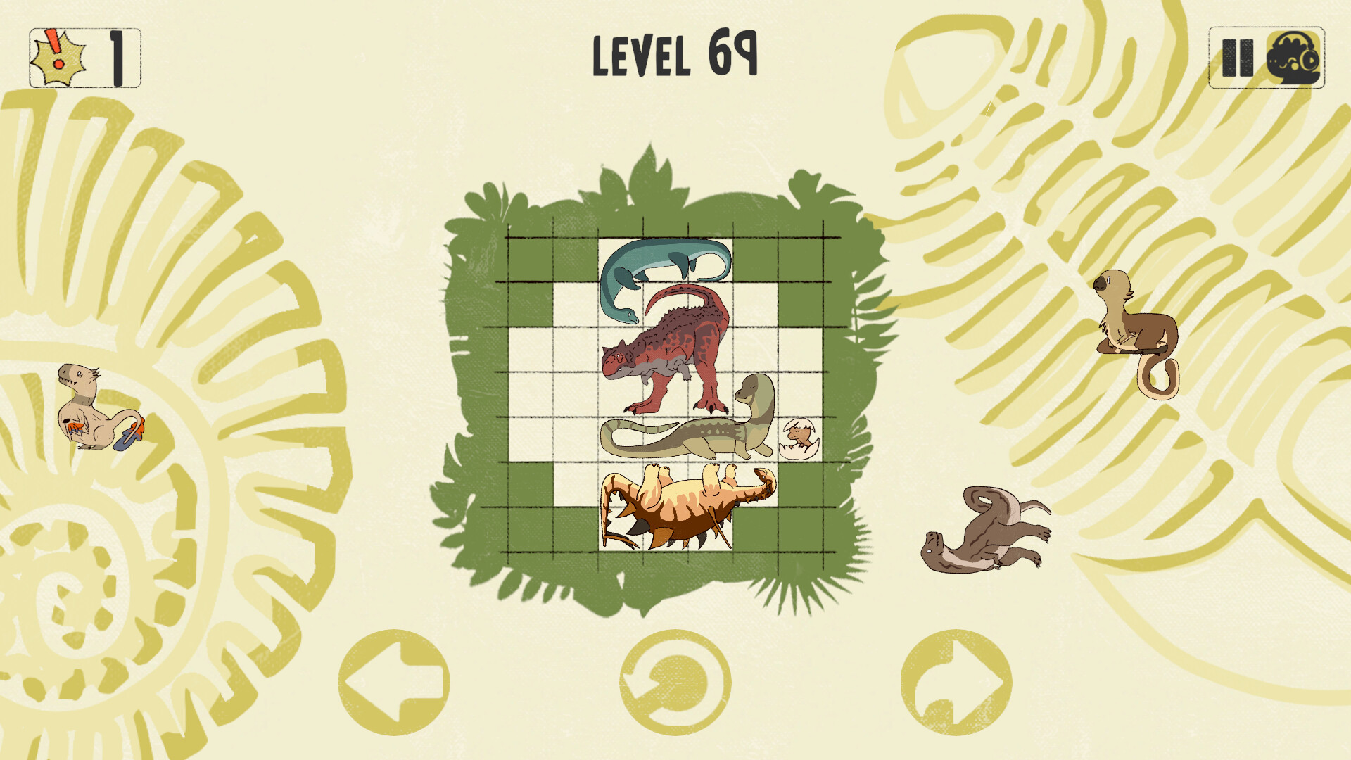 #2. Dinosaurs in Place (Steam) Podle: Clack Clack Games