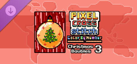 Pixel Cross Stitch - Christmas Baubles Pack 3