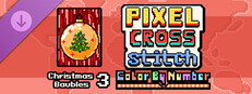 Pixel Cross Stitch - Christmas Baubles Pack 3 Small Capsule Image