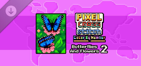 Pixel Cross Stitch - Flowers and Butterflies Pack 2 banner image