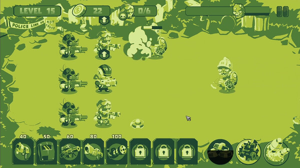 Screenshot z Soldiers vs Zombies: Tower Defense