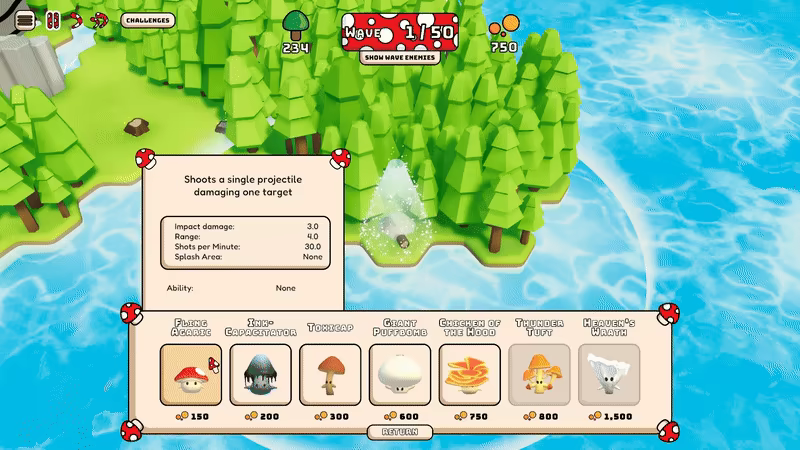 Shrooms! Tower Defence video 2