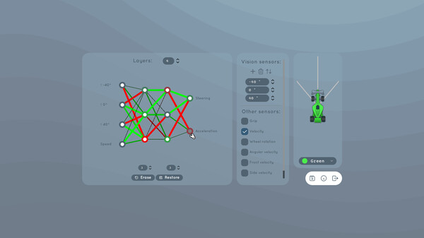 Screenshot z AI Learns To Drive