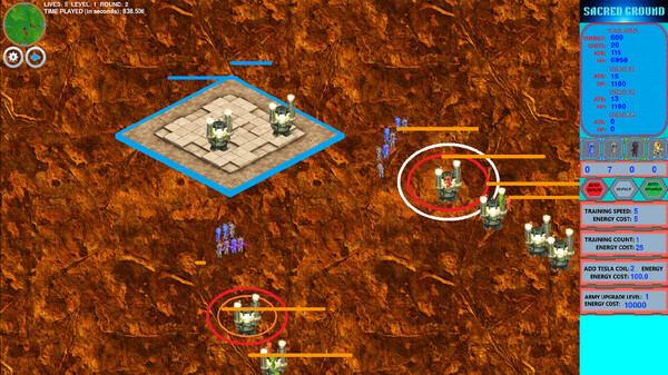 Screenshot z Sacred Ground