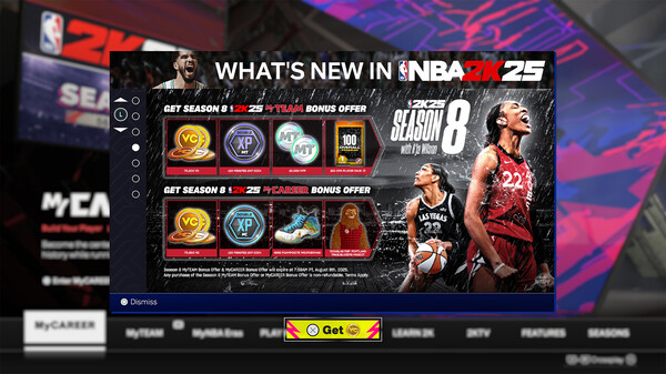 NBA 2K25 MyTEAM Bonus Offer: Season 8