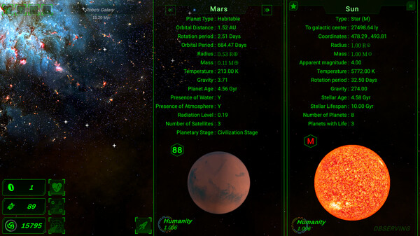 Скриншот из Galactic Simulator