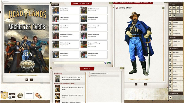 Fantasy Grounds - Deadlands: the Weird West - Hell on the High Plains Archetypes Set 4