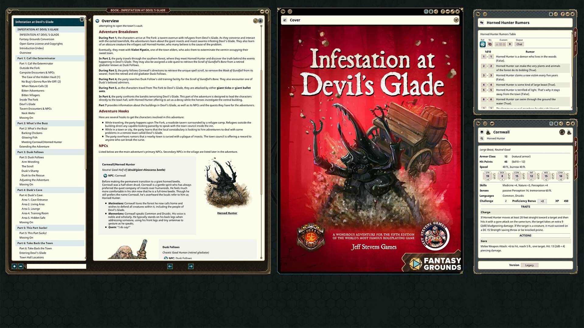 Fantasy Grounds - Infestation at Devil's Gladeのスクリーンショット 1