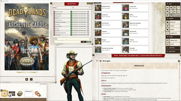 Fantasy Grounds - Deadlands: The Weird West - Blood Drive Archetypes Set 3