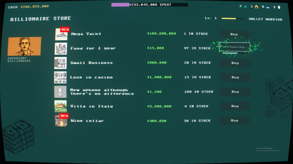 Only a Billion?! screenshot 5