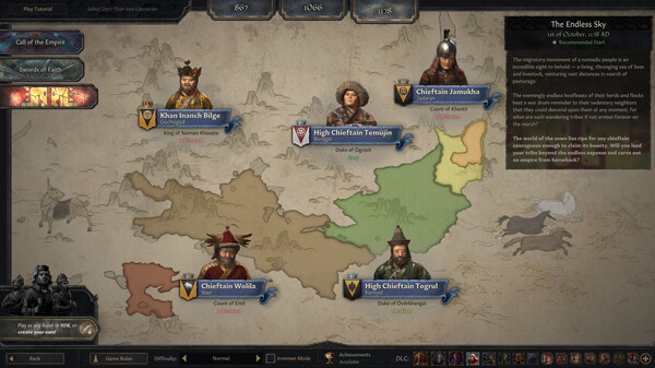 Screenshot z Crusader Kings III: Khans of the Steppe