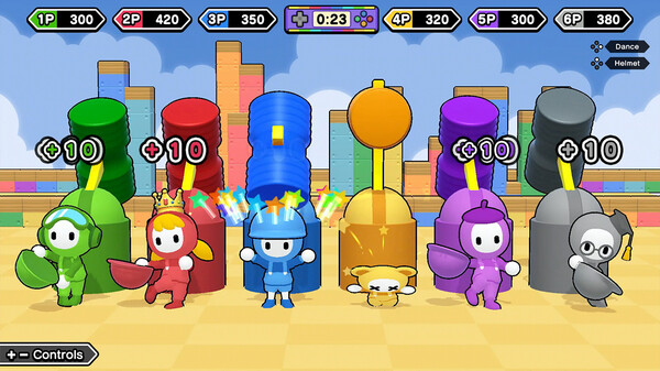 Screenshot of Party Party Time 3 gameplay showing in-action mechanics