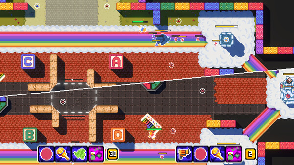 Screenshot z Goo Goo Grapplers Screenshot z Goo Goo Grapplers