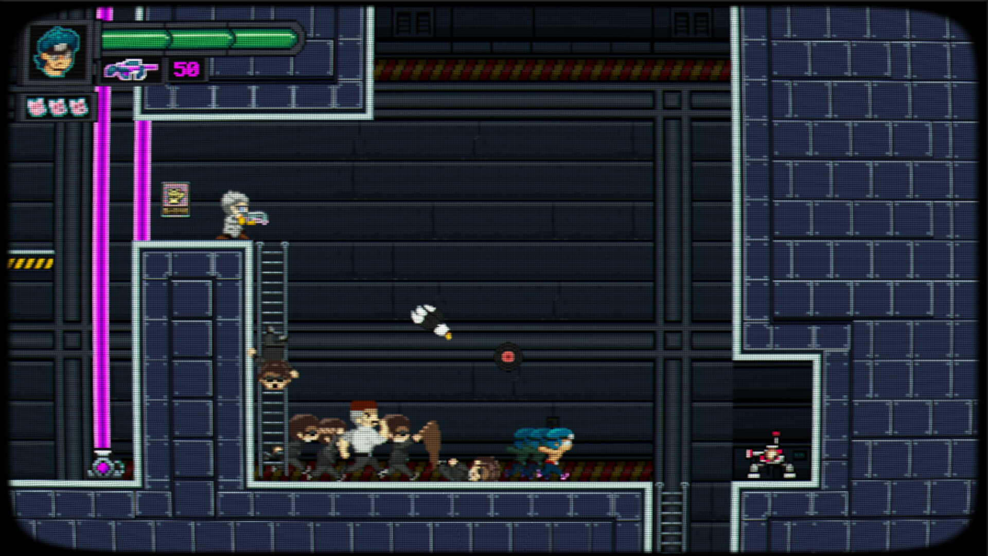 Pixel Waifu: Escape from the dark corporation. The telepathic power of a lovestruck otaku screenshot 4