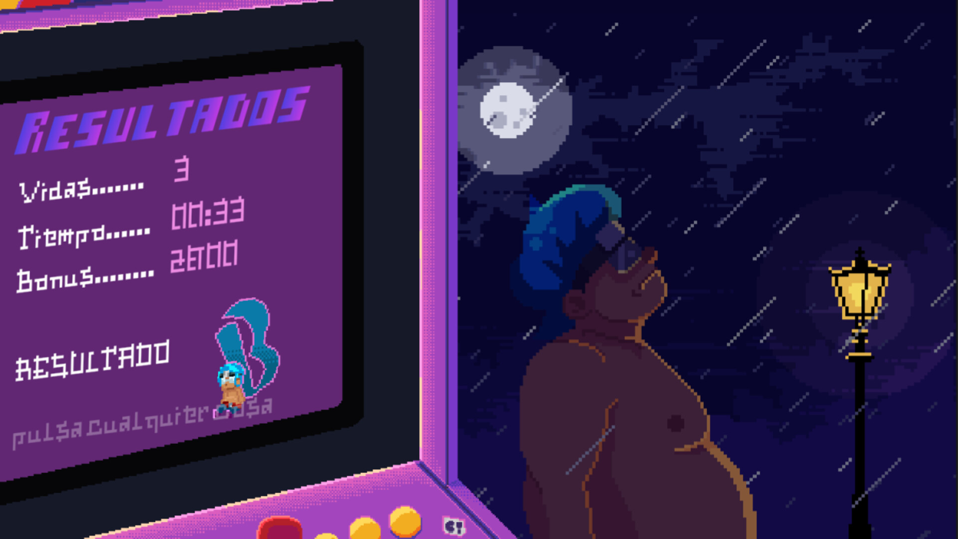 Pixel Waifu: Escape from the dark corporation. The telepathic power of a lovestruck otaku screenshot 8