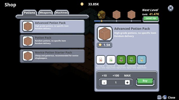 Screenshot z Dungeon Vending Machines Screenshot z Dungeon Vending Machines