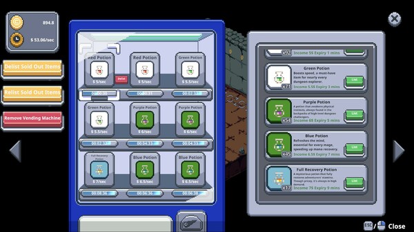 Screenshot z Dungeon Vending Machines Screenshot z Dungeon Vending Machines