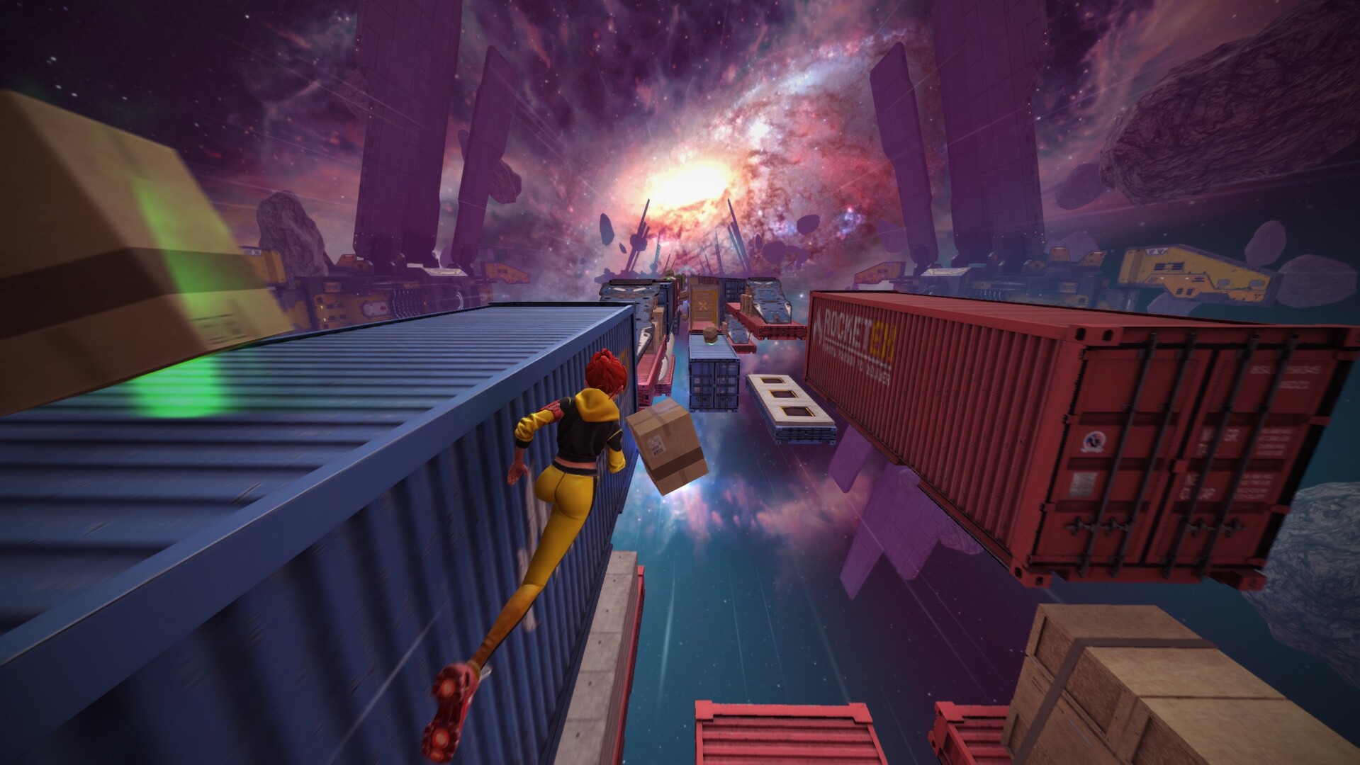 Rocket Boots Mania: Space Train screenshot #2