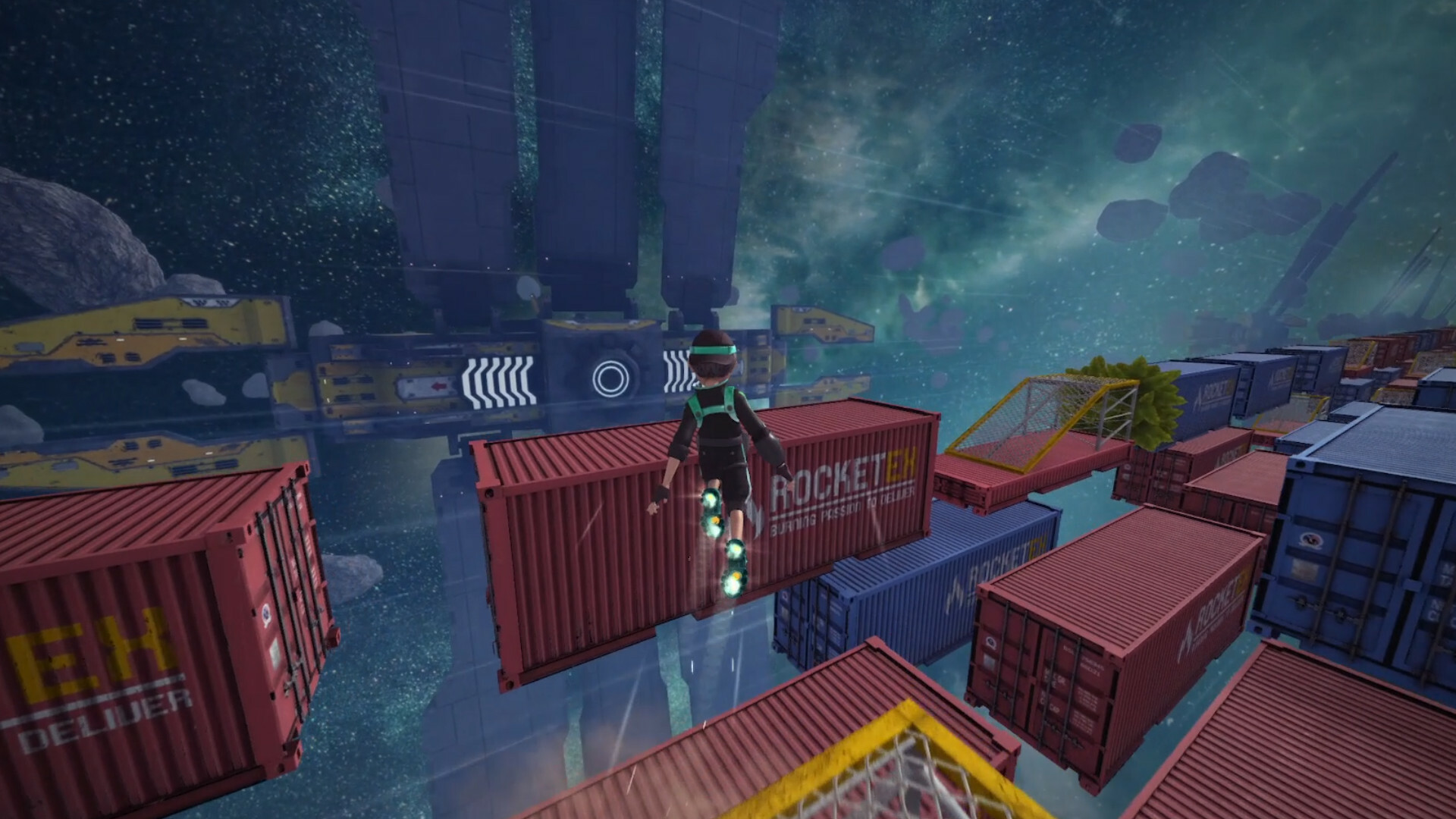 Rocket Boots Mania: Space Train screenshot #1
