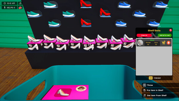 Shoes Store Simulator.