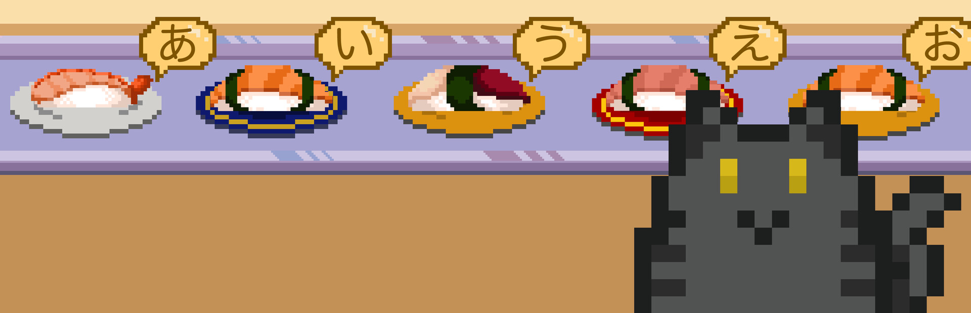 Learn Japanese Kana & Vocab with Sushi
