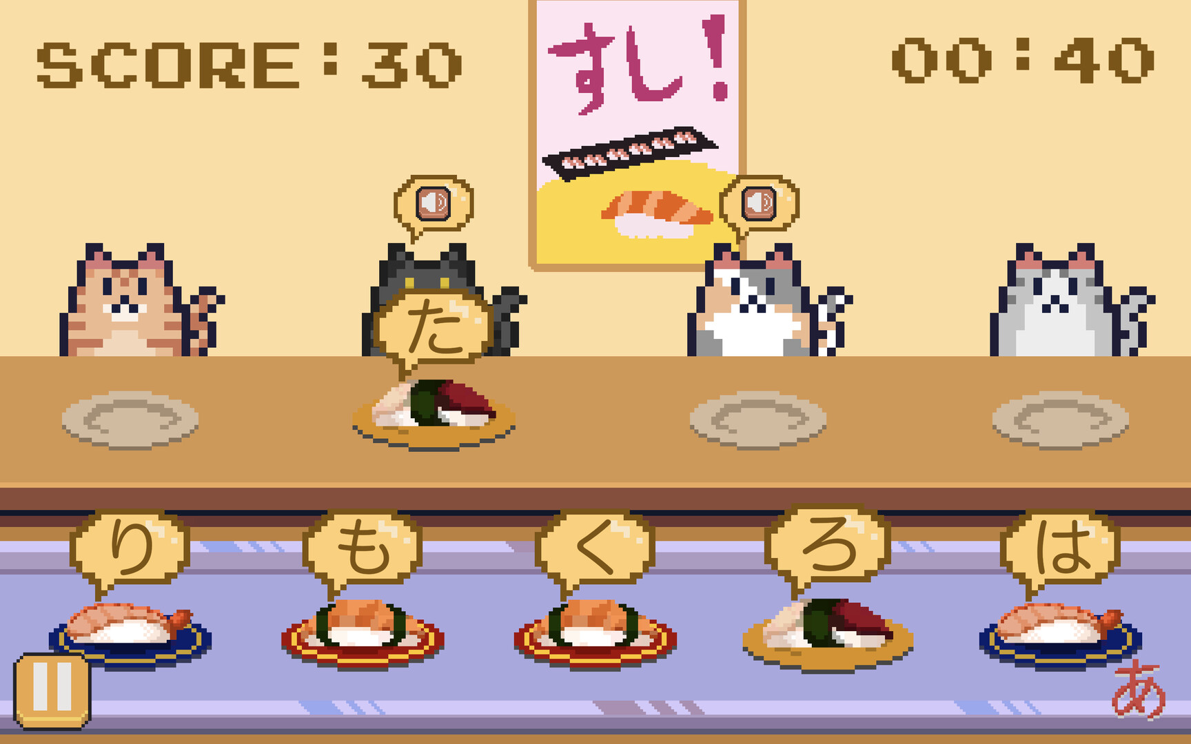 #4. Learn Japanese Kana & Vocab with Sushi (Steam) Podle: The Farting Cat