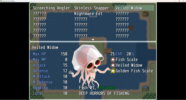 Screenshot z Deep Horrors of Fishing