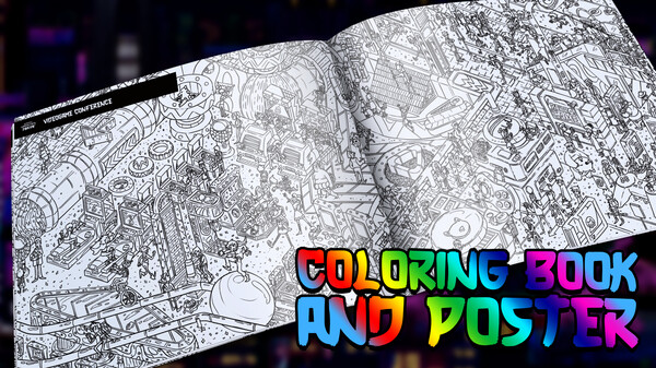Hidden Cats in Tokyo - Printable PDF Coloring Book and Poster