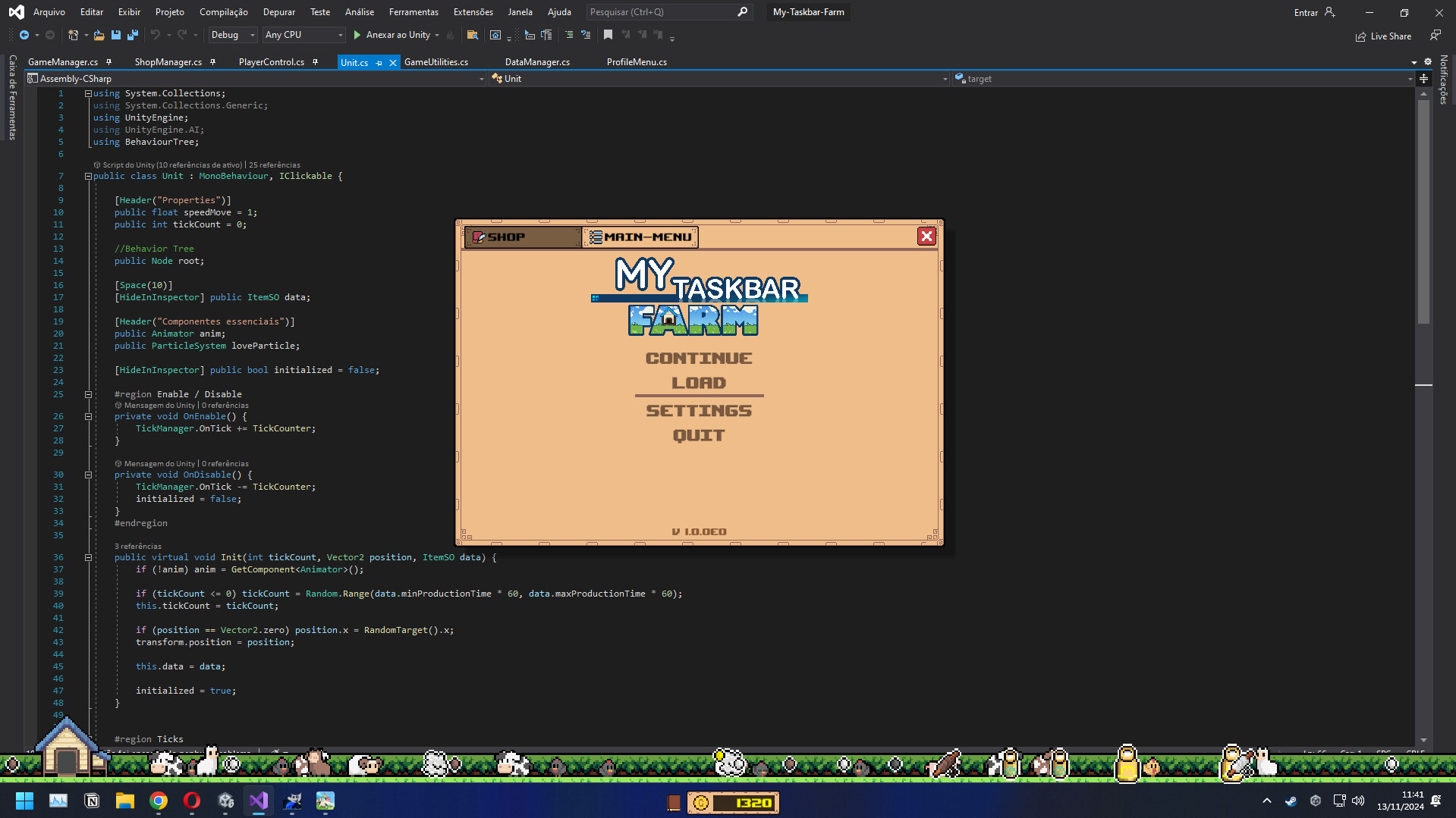 My Taskbar Farm