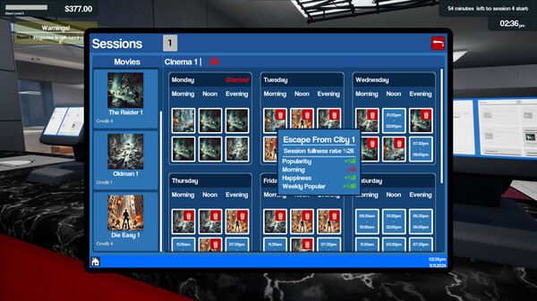 Cinemaster Cinema Simulator Screenshot