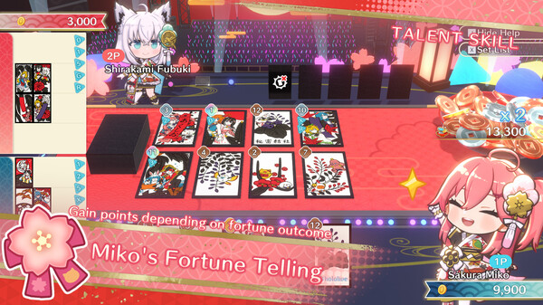 Скриншот 1 из игры hololive Holo's Hanafuda