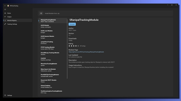 VRCFaceTracking game for windows Pc 1