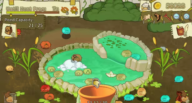 Plump! Dumb Frog Pond video 2