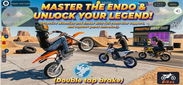 Wheelie King 8 - Motorbike simulator 3D screenshot 5