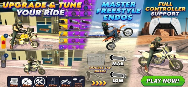Wheelie King 8 - Motorbike simulator 3D screenshot 3