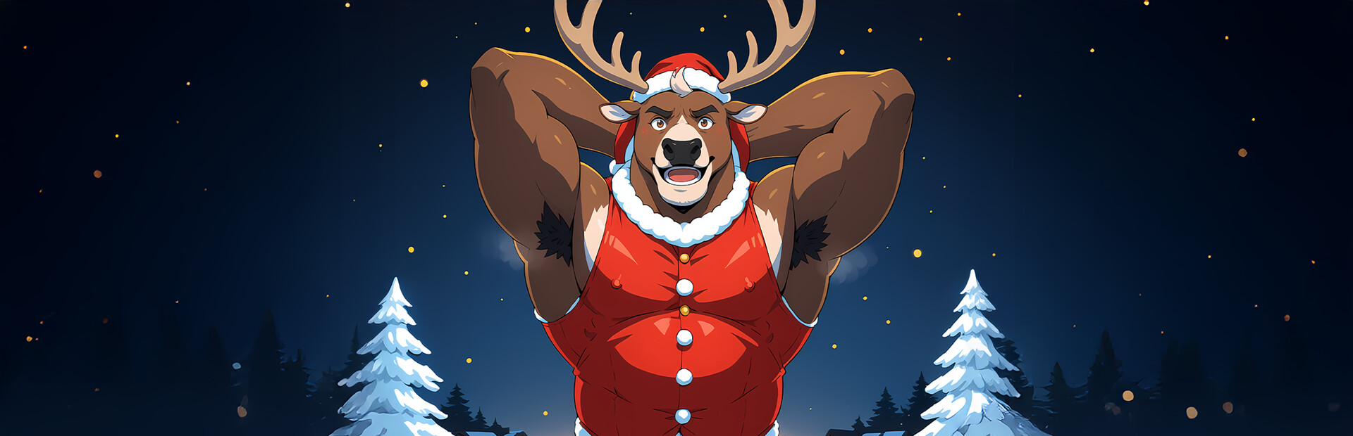 Furry X Bussy Master: Randy the Red Knot Reindeer
