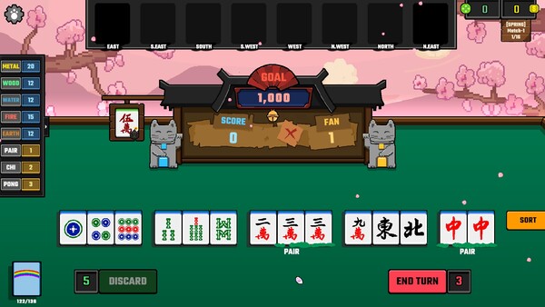 Feng Shui Meowjong game for Linux 1