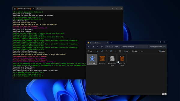 Screenshot of Directory Dungeon - File Explorer Dungeon Crawler
