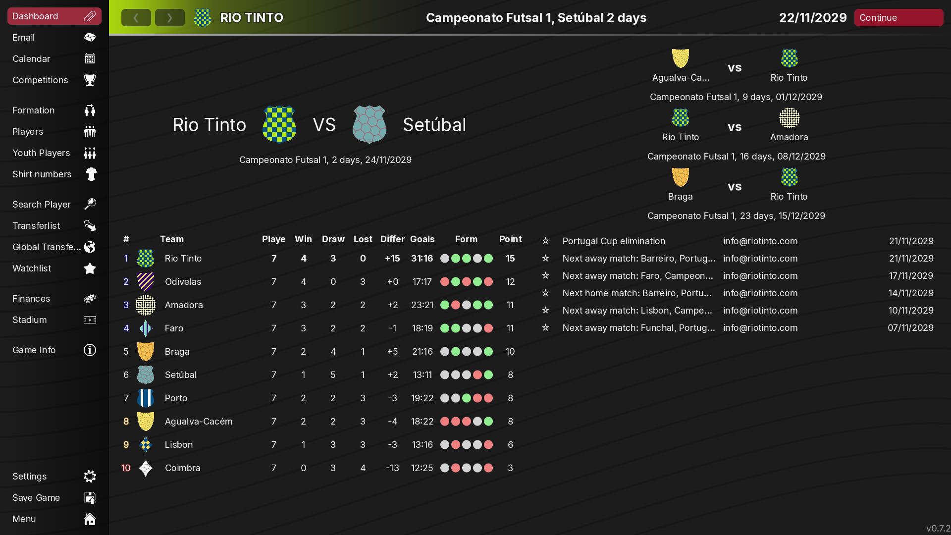 99Managers Futsal Edition screenshot #1
