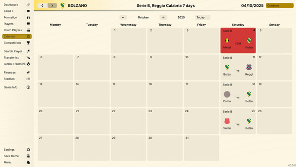 Screenshot of 99Managers Futsal Edition