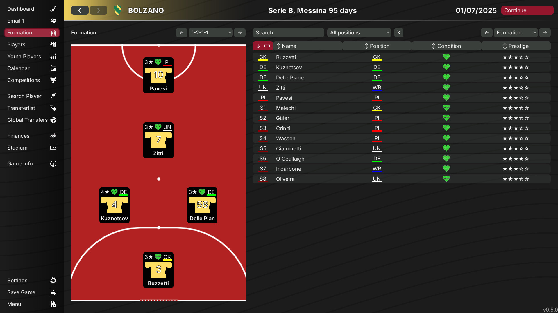 99Managers Futsal Edition screenshot #5